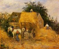 Pissarro, Camille - The Hay Wagon, Montfoucault